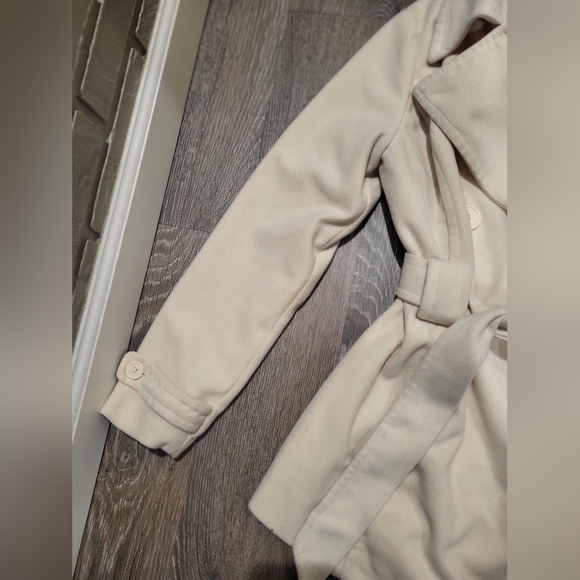 JOU JOU cream double breasted peacoat - Picture 7 of 16